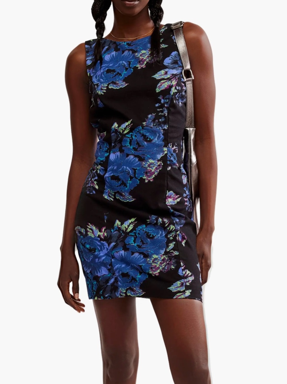 NWT FREE PEOPLE MAYBERRY COTTON/LINEN BLEND MINI DRESS